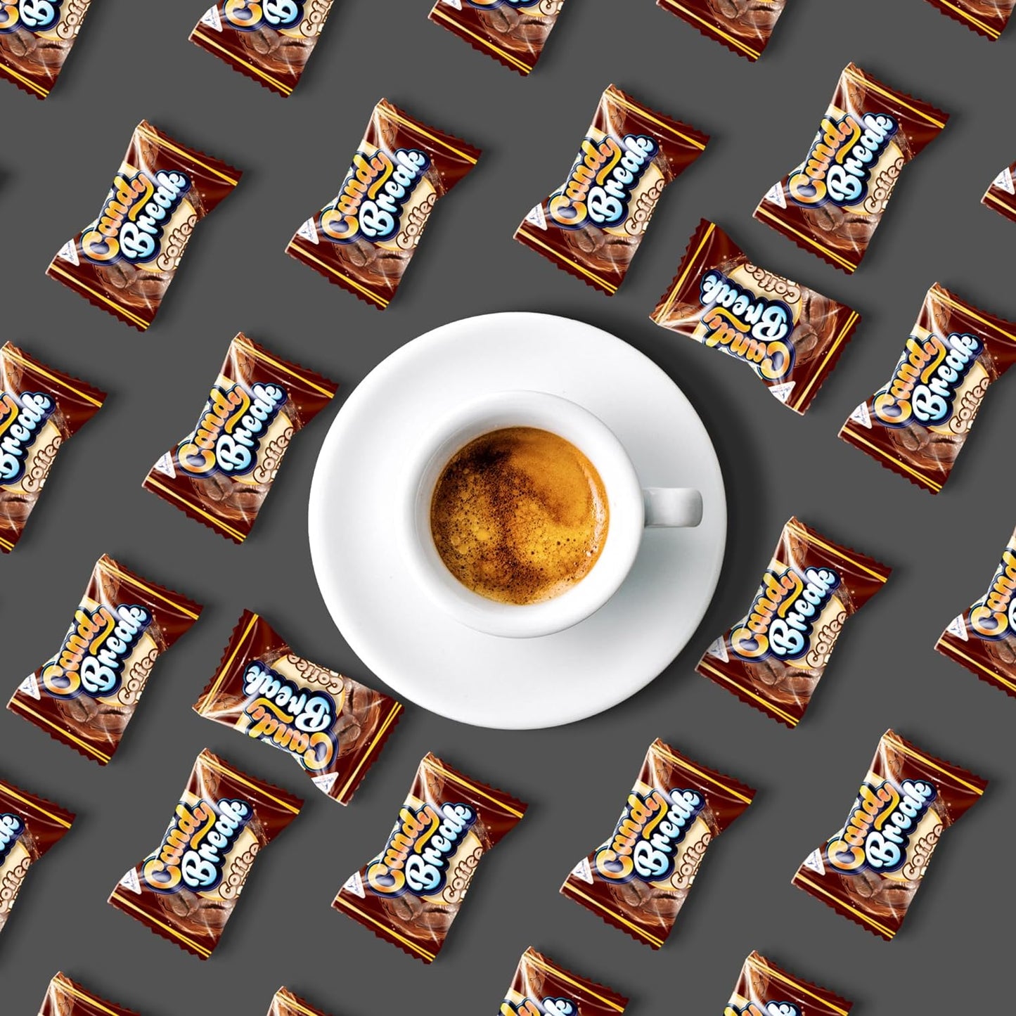Candy Break Coffee Drops - Center Filled Hard Coffee Candy - 24.7oz