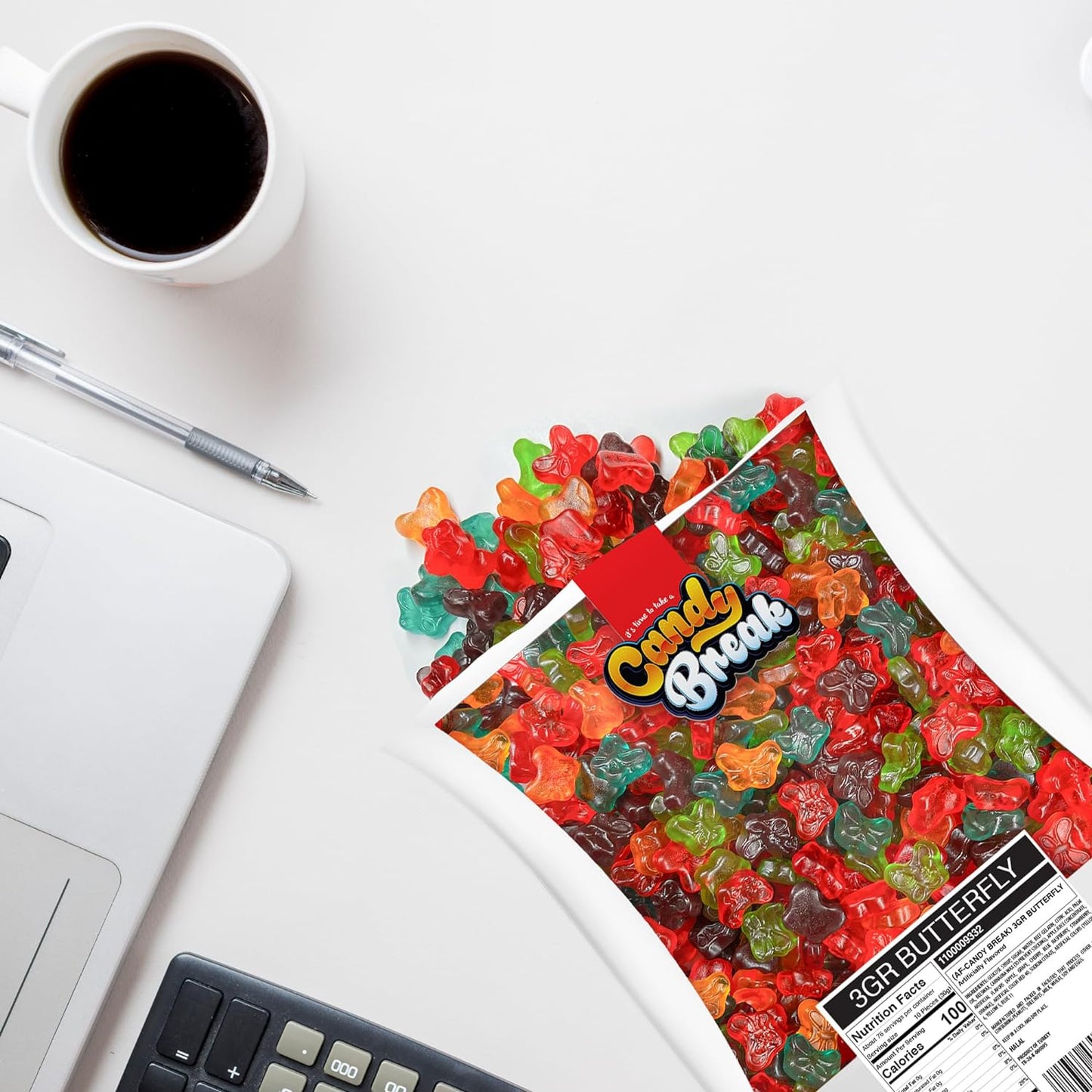 Candy Break Butterfly Bulk Gummies - 5 lbs Bag