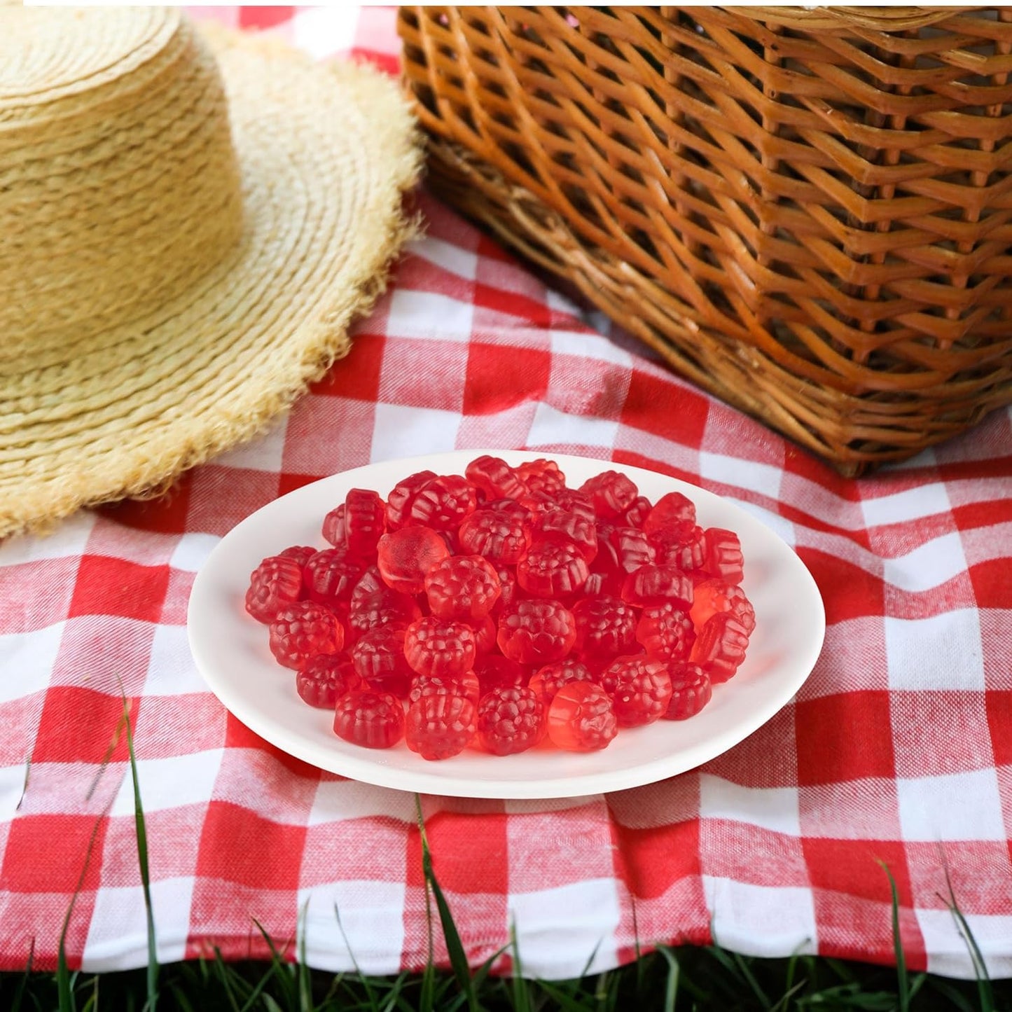 Candy Break Red Raspberry Bulk Gummies - 5 lbs Bag