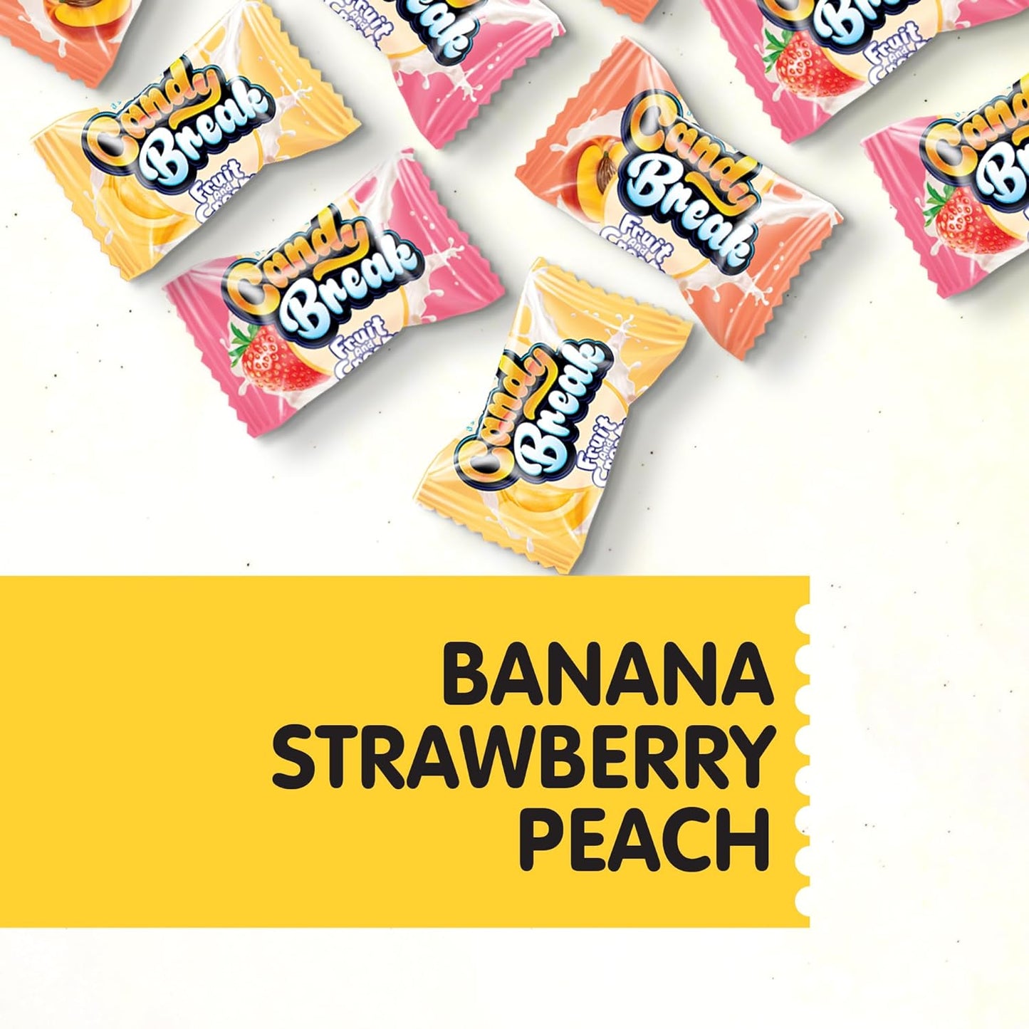 Candy Break Center Filled Fruit & Cream Hard Candy - 24.7oz