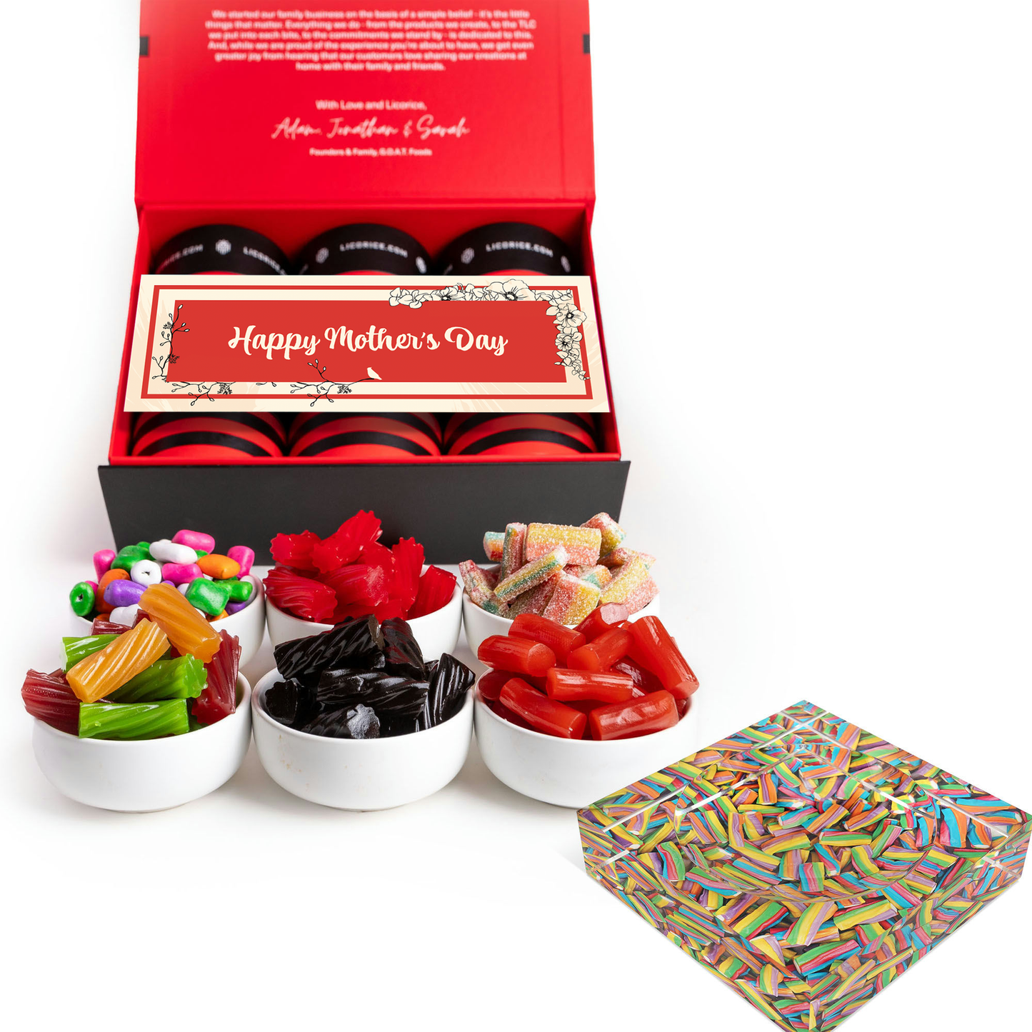 Mother's Day Assorted Sampler Gift Box + SweetArt™ Candy Dish