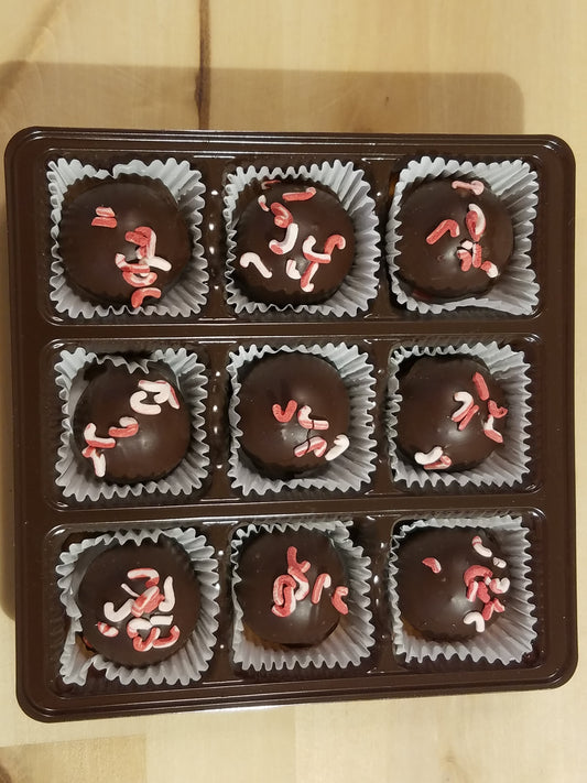 Candy Cane Truffles