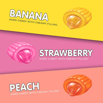 Candy Break Center Filled Fruit & Cream Hard Candy - 24.7oz