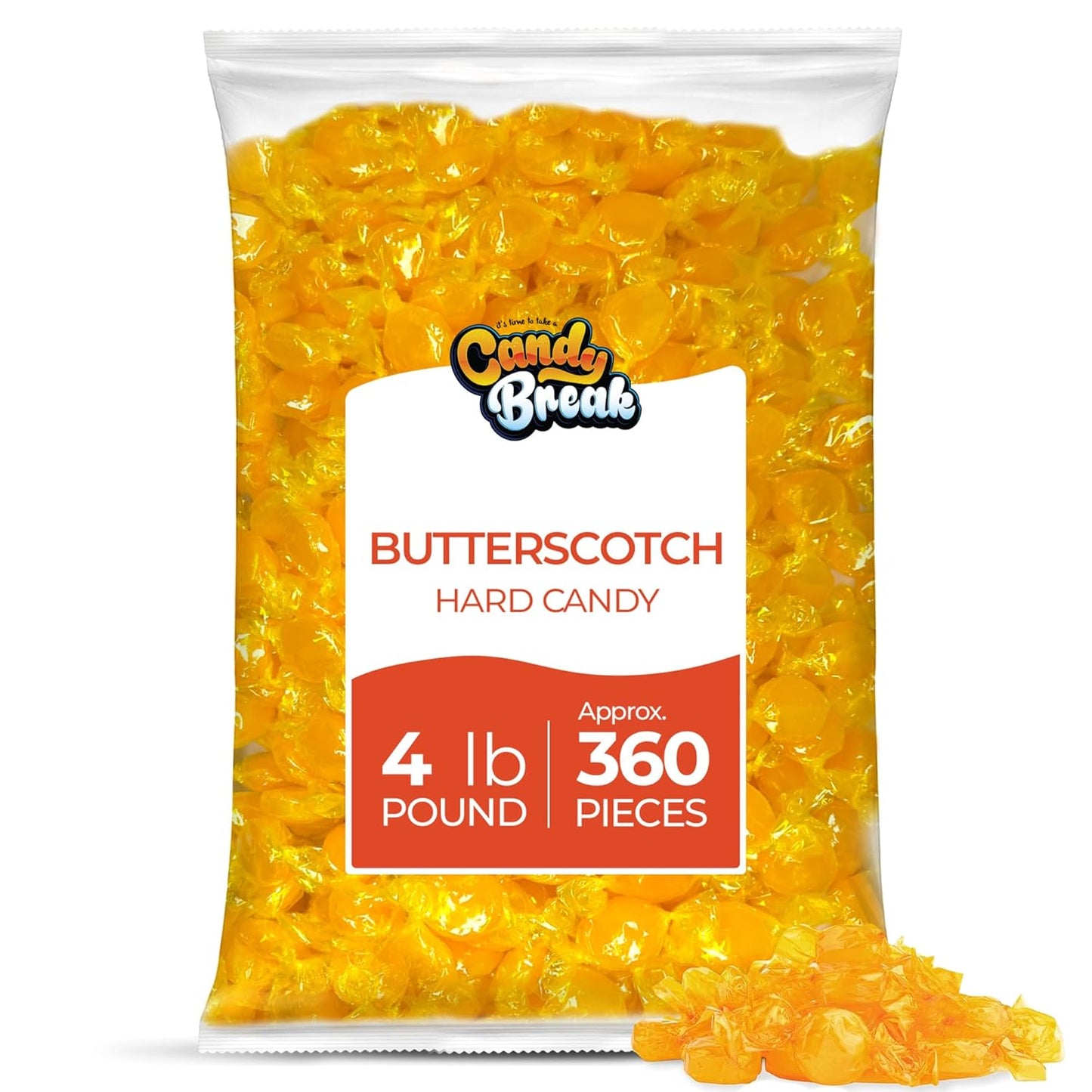 Butterscotch Hard Candy by Arcor - Individually Wrapped, 150 Count in Each Bulk Bag, Sweet Treats for Parties, Holidays & Office, Snacks for Adults & Kids