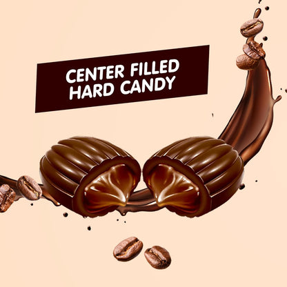 Candy Break Classic Coffee Drops - Center FIlled Hard Coffee Candy - 2.2 lbs Bag
