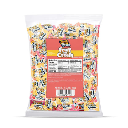 Candy Break Fruit and Cream - Center Filled Creamy Hard Candy - 2.2 lbs Bag