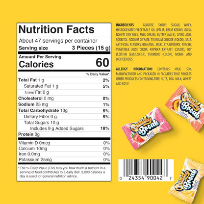 Candy Break Center Filled Fruit & Cream Hard Candy - 24.7oz