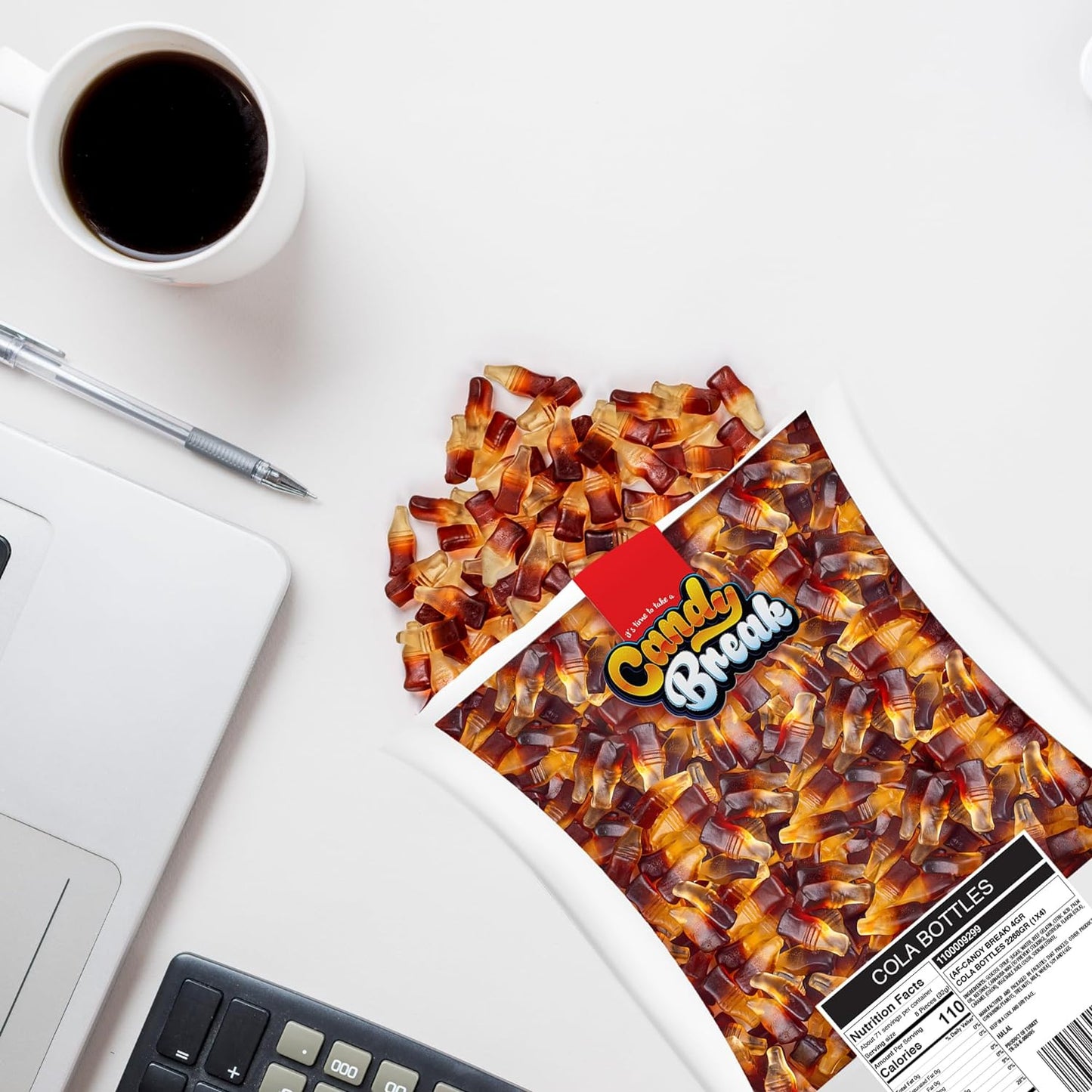 Candy Break Cola Bottles Bulk Gummies - 5 lbs Bag