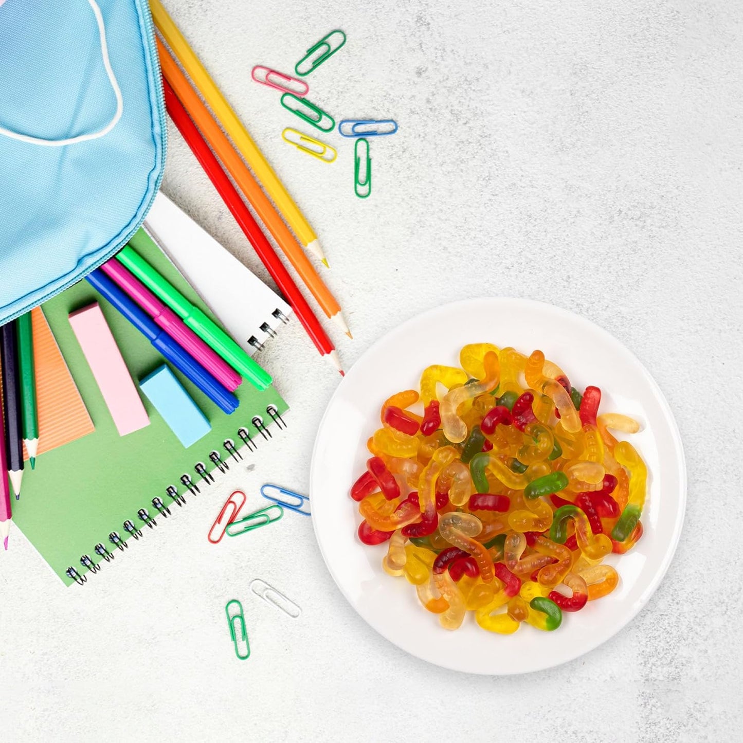 Candy Break Gummy Worms Bulk Gummies - 5 lbs Bag