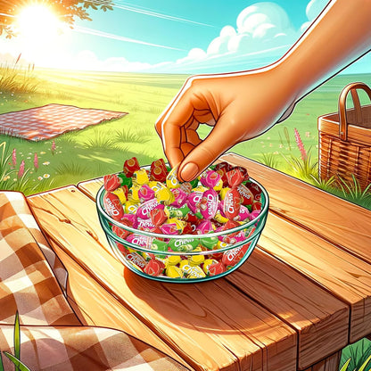 Candy Break Fruit Chews with Assorted Fruit Flavored Filling - 2.2 lbs Bag