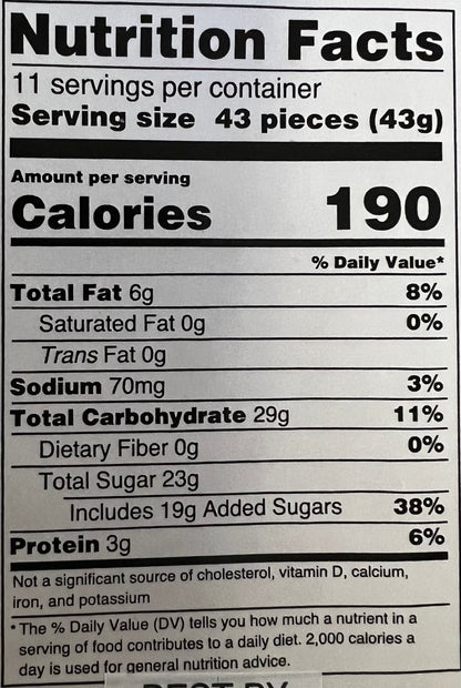 Tub Burnt Peanuts Candy - 17 Ounces