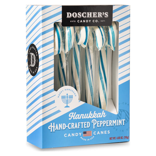 Doscher's Famous Peppermint Candy Canes - Hanukkah Collection