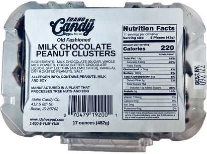 Tub Chocolate Peanut Clusters Candy - 17 Ounces