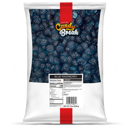 Candy Break Blue Raspberry Bulk Gummies - 5 lbs Bag